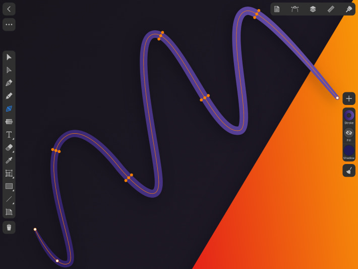 Path Width Tool use in Amadine.
