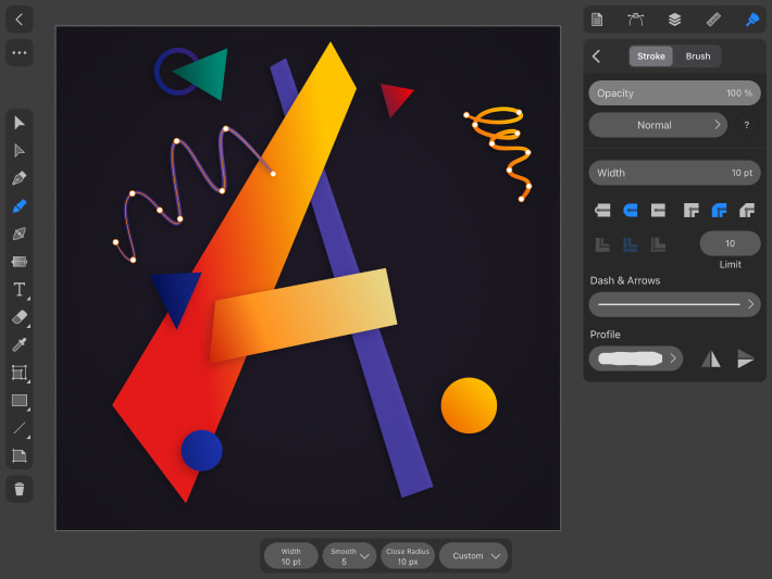 Secondary background elements creation in Amadine.