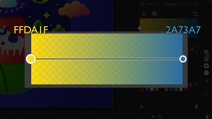 The gradient parameters for the cabin