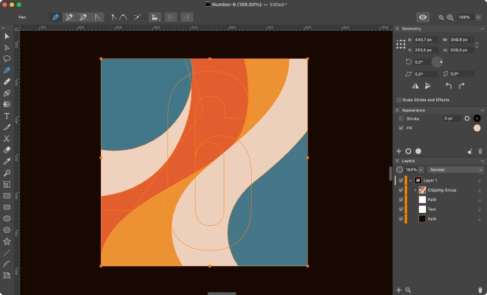 Clipping Mask use in Amadine