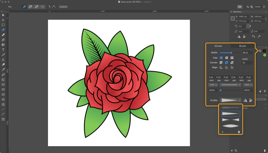 Copy the lines over all other leaves