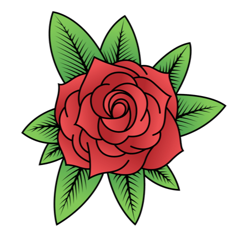 Final result of the Rose drawn in Amadine